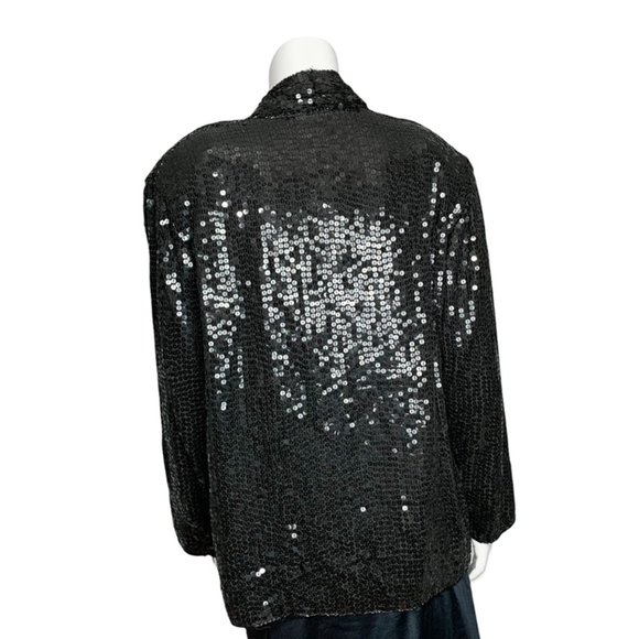 ** SOLD ** VINTAGE AT ONCE Sequin Blazer - Picture 3 of 6